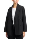Eileen Fisher Trench Coat In Black