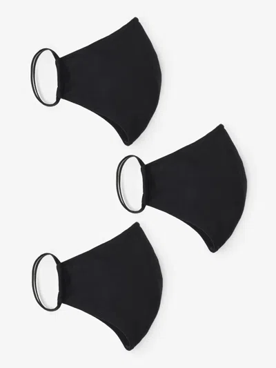 Eileen Fisher Triple Layer Organic Cotton Mask 3 Pack In Black