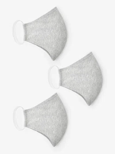 Eileen Fisher Triple Layer Organic Cotton Mask 3 Pack In Gray