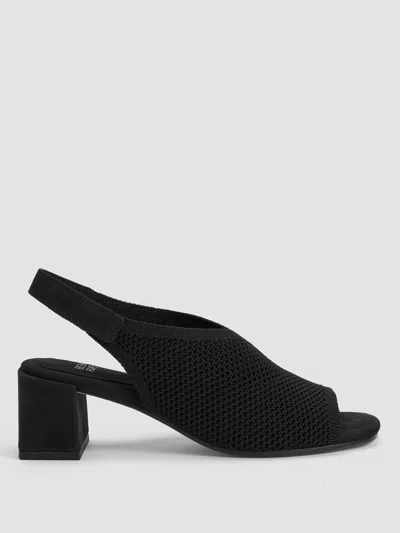 Eileen Fisher Trudy Recycled Stretch Knit Sandal In Black