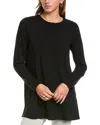 Eileen Fisher Crewneck Box Top In Black
