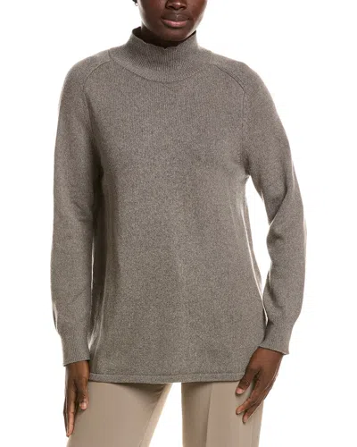 Eileen Fisher Turtle Neck Cashmere-blend Tunic In Pink