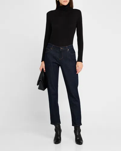 EILEEN FISHER TURTLENECK SHEER KNIT TOP