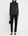 EILEEN FISHER TURTLENECK SHEER KNIT TOP