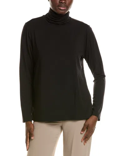 Eileen Fisher Turtleneck Slim Shirt In Multi