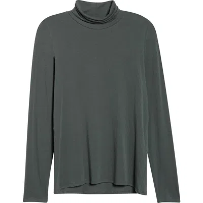 EILEEN FISHER EILEEN FISHER TURTLENECK STRETCH ORGANIC COTTON BLEND TOP