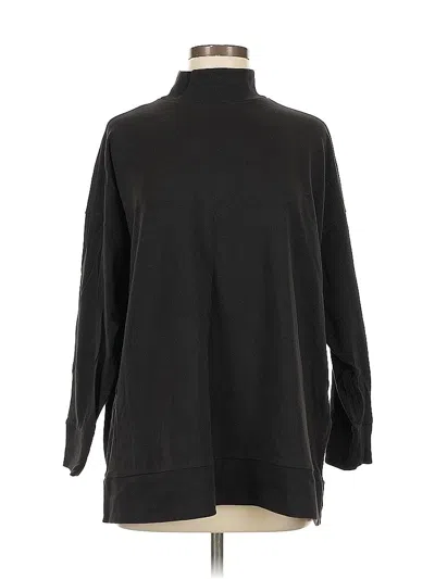 Pre-owned Eileen Fisher Turtleneck Sweater In Black