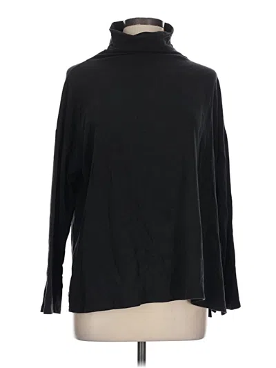 Pre-owned Eileen Fisher Turtleneck Sweater In Black