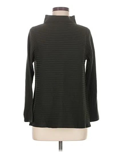 Pre-owned Eileen Fisher Turtleneck Sweater In Black