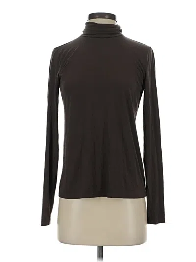 Pre-owned Eileen Fisher Turtleneck Sweater In Brown