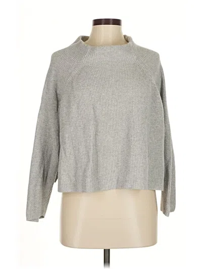 Pre-owned Eileen Fisher Turtleneck Sweater In Gray