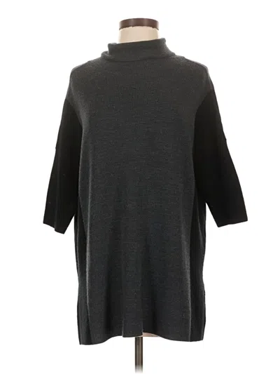 Pre-owned Eileen Fisher Turtleneck Sweater In Gray