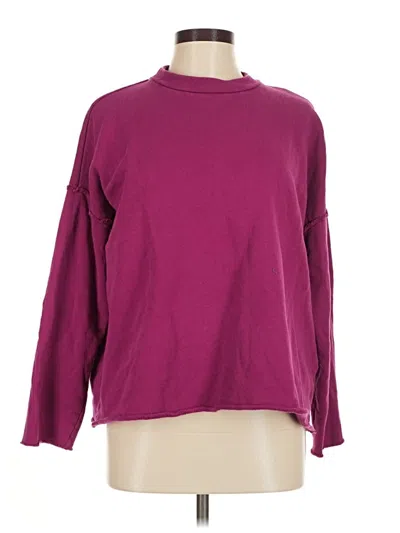 Pre-owned Eileen Fisher Turtleneck Sweater In Purple
