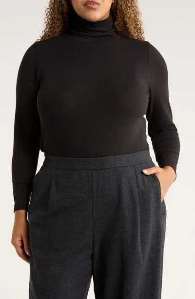 Eileen Fisher Turtleneck Top In Black