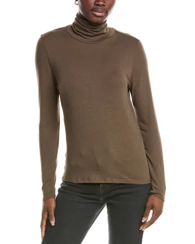 Eileen Fisher Turtleneck Top In Brown