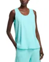 Eileen Fisher Crewneck Organic Cotton Sleeveless Top In Pool