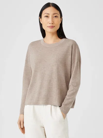 EILEEN FISHER ULTRAFINE MERINO BOX-TOP