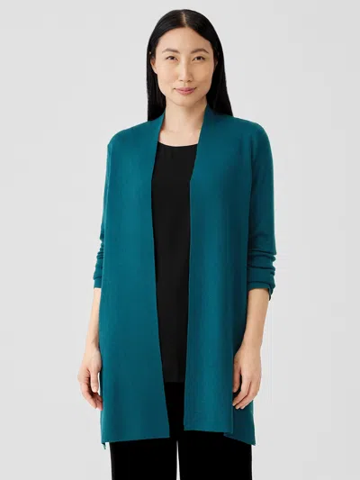 Eileen Fisher Ultrafine Merino Long Cardigan In Multi