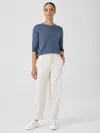 Eileen Fisher Undyed Organic Cotton Denim Lantern Jean In Neutral