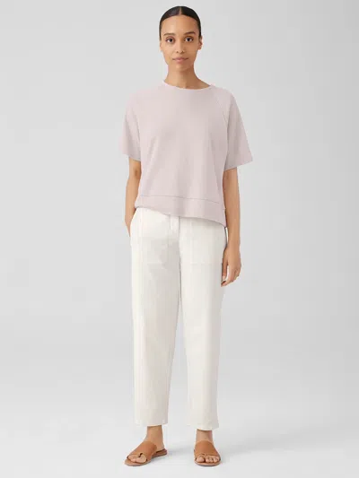 Eileen Fisher Undyed Organic Cotton Denim Lantern Pant In Neutral