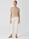 Eileen Fisher Undyed Organic Cotton Denim Straight Jean In Neutral