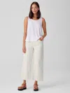 Eileen Fisher Undyed Organic Cotton Denim Wide-leg Jean In White