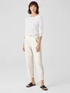 Eileen Fisher Undyed Organic Cotton Stretch Ankle Jean In Neutral