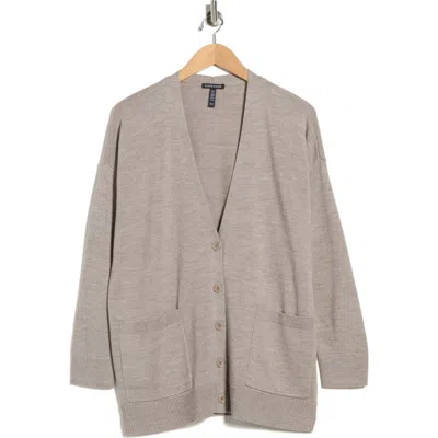 Eileen Fisher V-neck Cardigan In Green