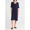 Eileen Fisher V-neck Jersey Sheath Dress