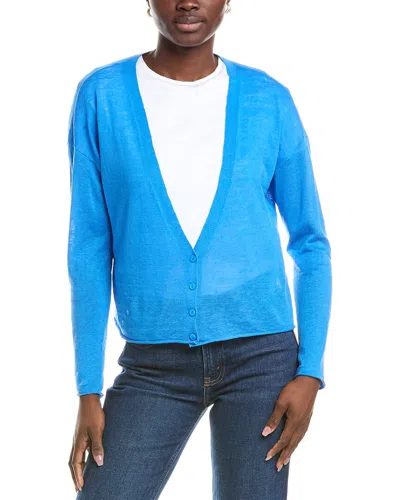 EILEEN FISHER EILEEN FISHER V NECK LINEN-BLEND CARDIGAN