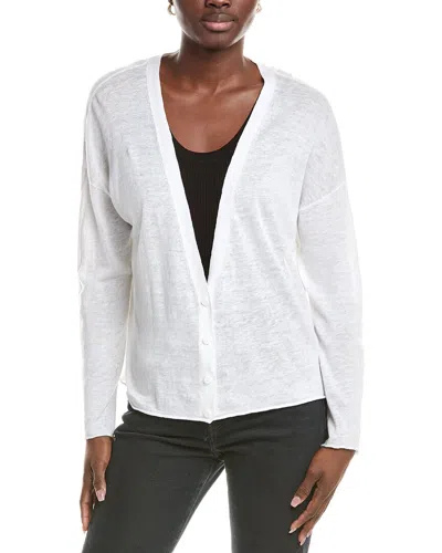EILEEN FISHER EILEEN FISHER V NECK LINEN-BLEND CARDIGAN