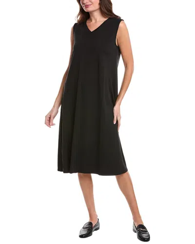 EILEEN FISHER EILEEN FISHER V-NECK MIDI DRESS