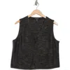 Eileen Fisher V-neck Organic Cotton Blend Vest