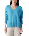 Eileen Fisher V Neck Sweater In Berry Bloom