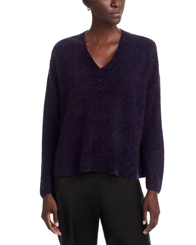 Eileen Fisher V Neck Sweater In Black