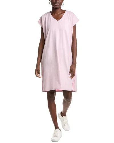 Eileen Fisher V-neck T-shirt Dress In Purple