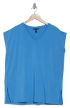 Eileen Fisher V-neck Tencel® Lyocell T-shirt<br> In Calypso