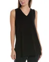 Eileen Fisher V-neck Sleeveless Jersey Tunic Top