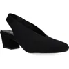 Eileen Fisher Vasa Block Heel Knit Slingback Pump In Black