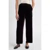 Eileen Fisher Velvet Ankle Wide Leg Pants In Violet