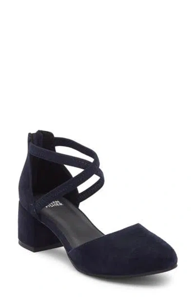 Eileen Fisher Venice Block Heel Pump In Blue
