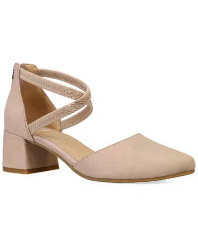 Eileen Fisher Venice Leather Pump In Brown