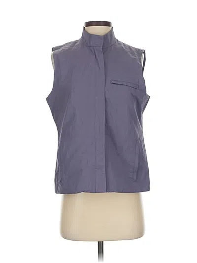 Pre-owned Eileen Fisher Vest In Purple