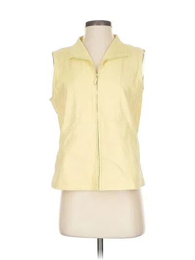 Pre-owned Eileen Fisher Vest In Yellow