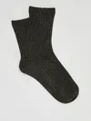 Eileen Fisher Viscose Blend Shimmer Quarter Crew Sock In Black