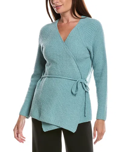 Eileen Fisher V-neck Cardigan In Blue