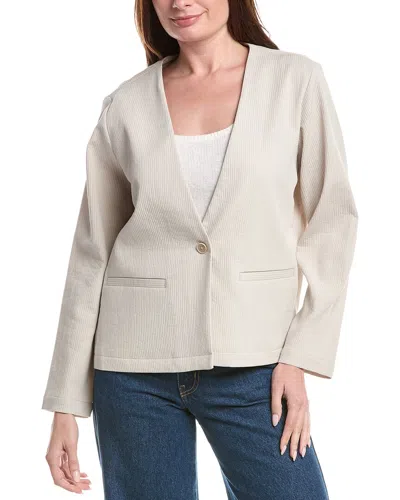 Eileen Fisher V-neck Jacket In White
