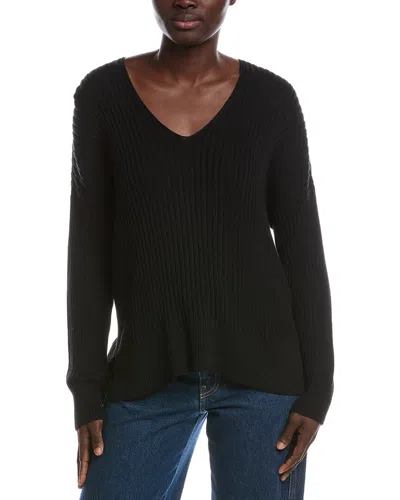 Eileen Fisher V-neck Sweater In Black