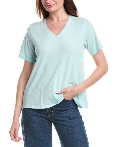 Eileen Fisher V-neck T-shirt In Animal Print