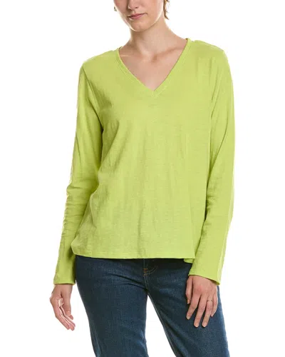 Eileen Fisher V-neck T-shirt In Purple